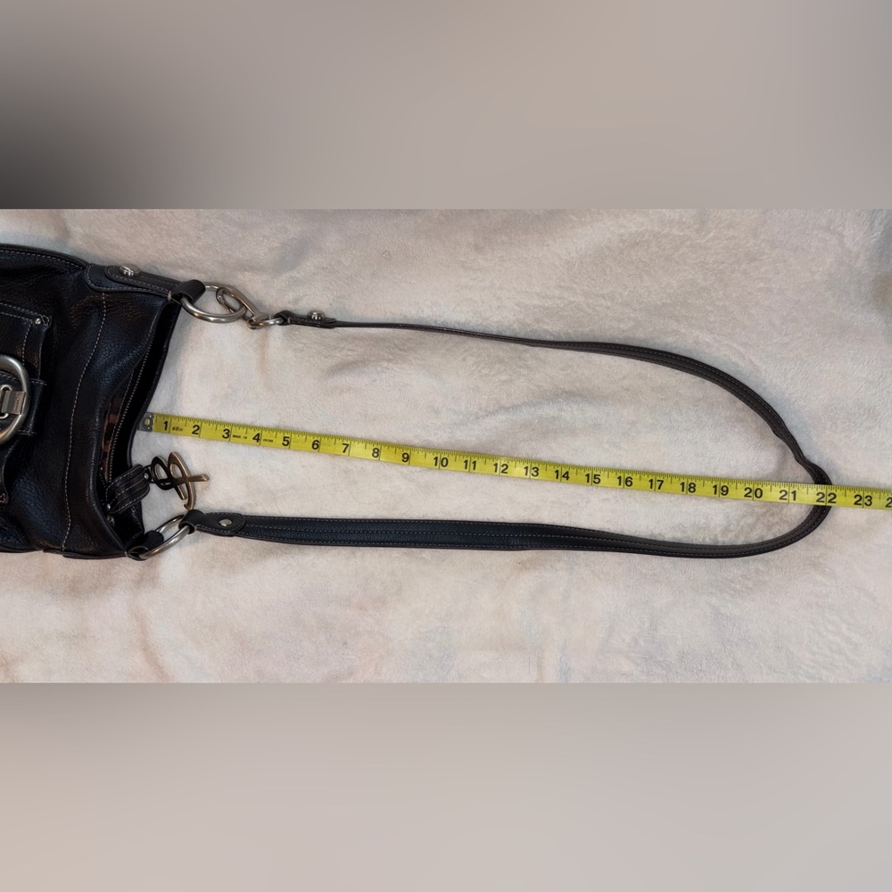 B makowsky Black Leather Crossbody Bag - Picture 8 of 9
